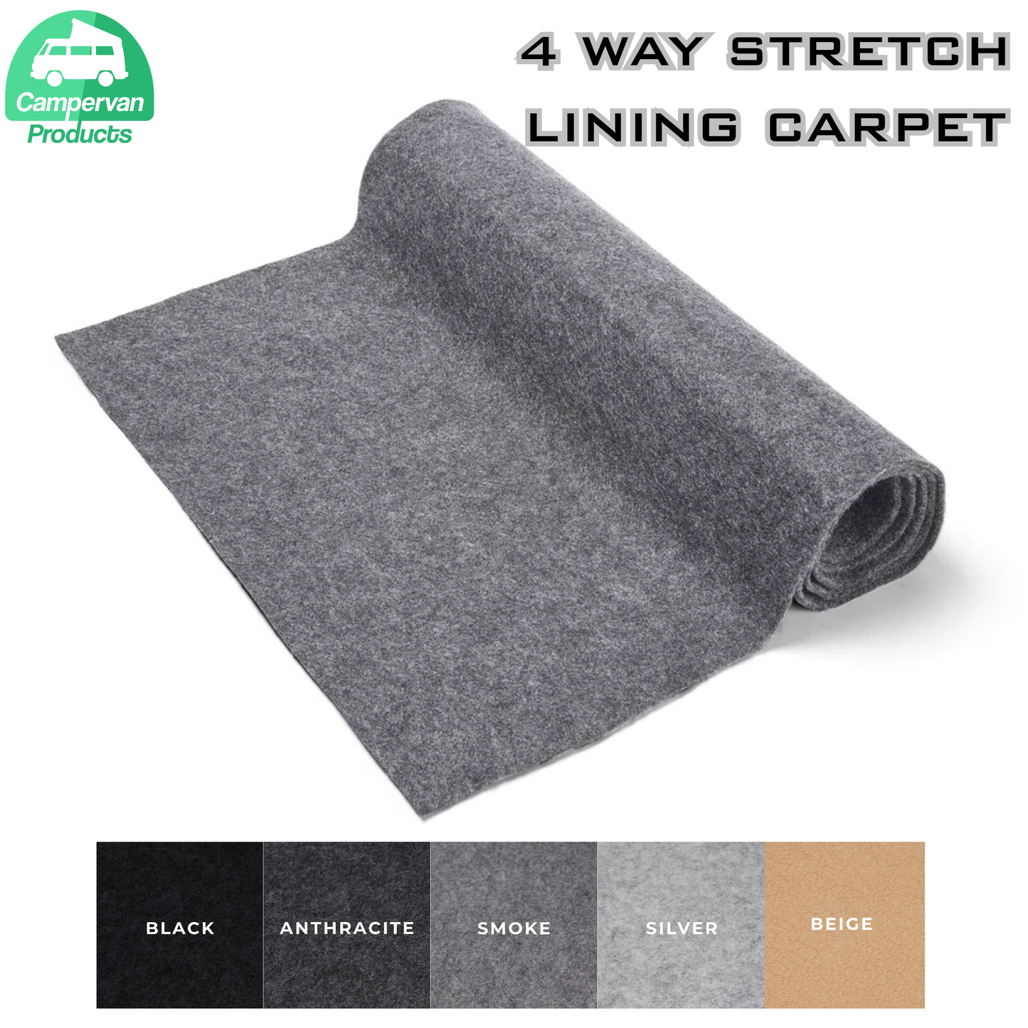 270gsm 4 Way Stretch Campervan Lining Carpet – Cut To Length