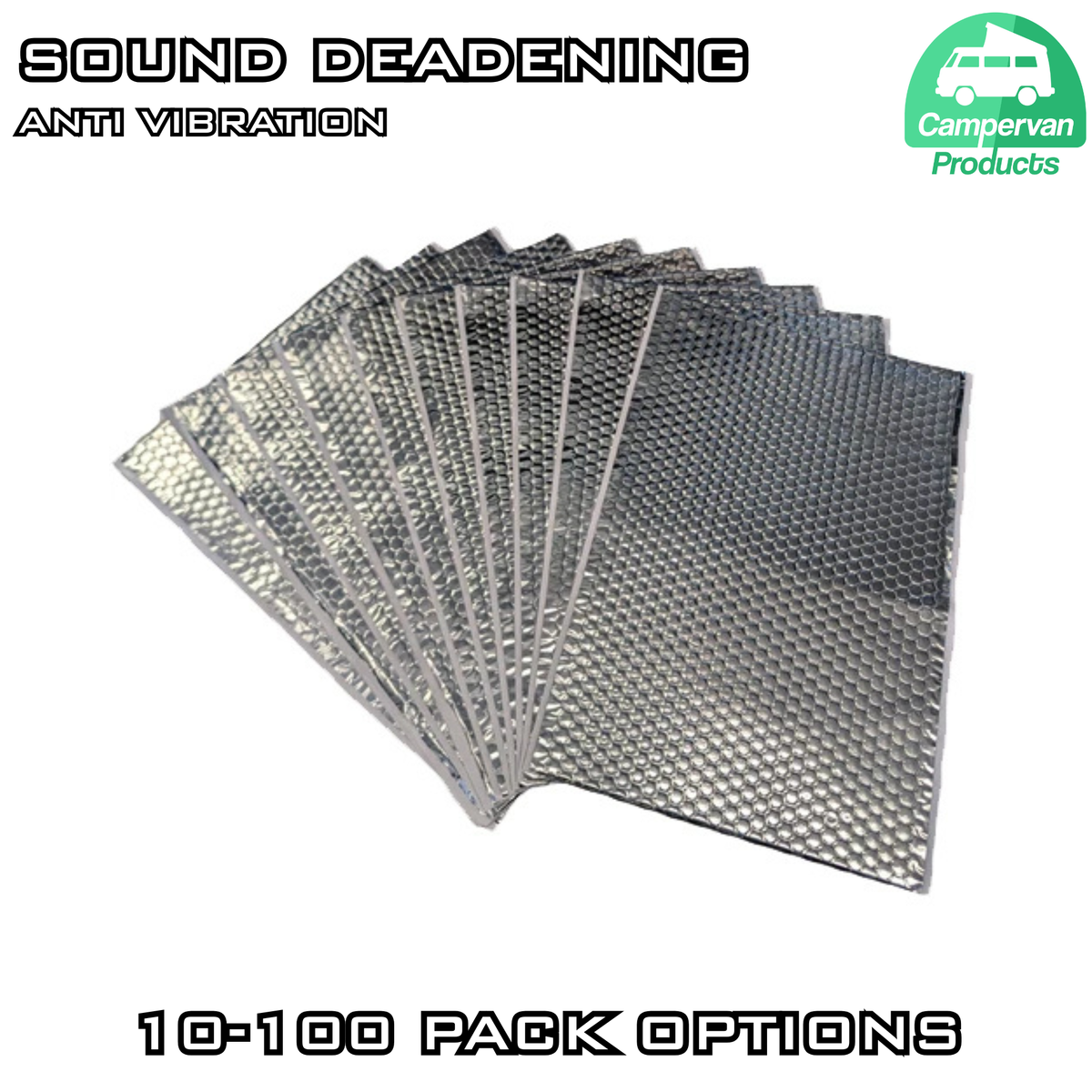 Self Adhesive Butyl Sound Deadening Sheets – Anti Vibration Insulation for Campervan, Van & Motorhome Conversion