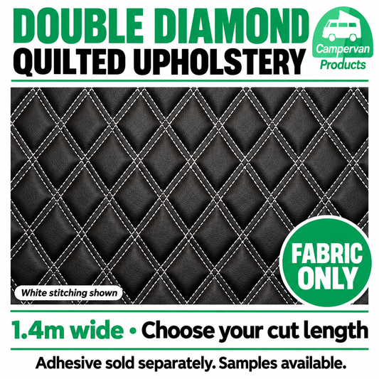 Double diamond quilted upholstery fabric only, 1.4m wide