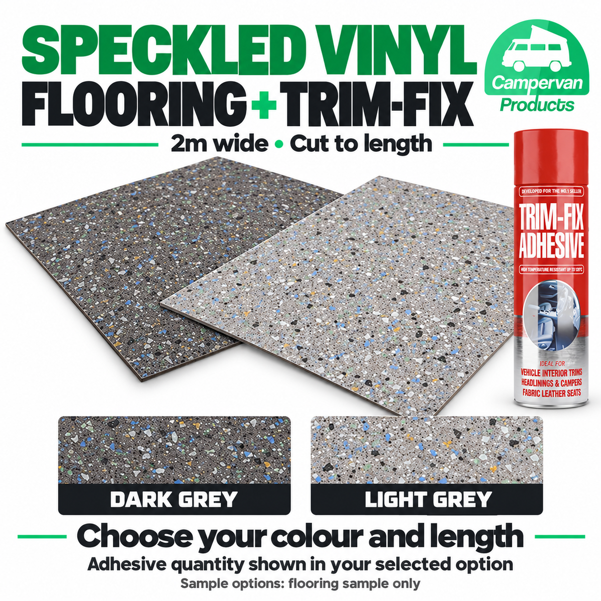Campervan Products speckle kit vinyl flooring hero