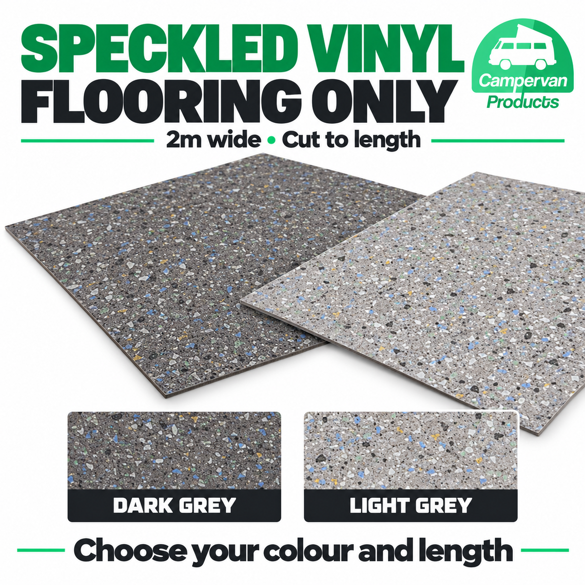 Campervan Products speckle only vinyl flooring hero