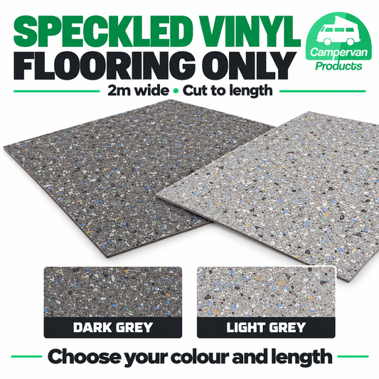 Campervan Products speckle only vinyl flooring hero