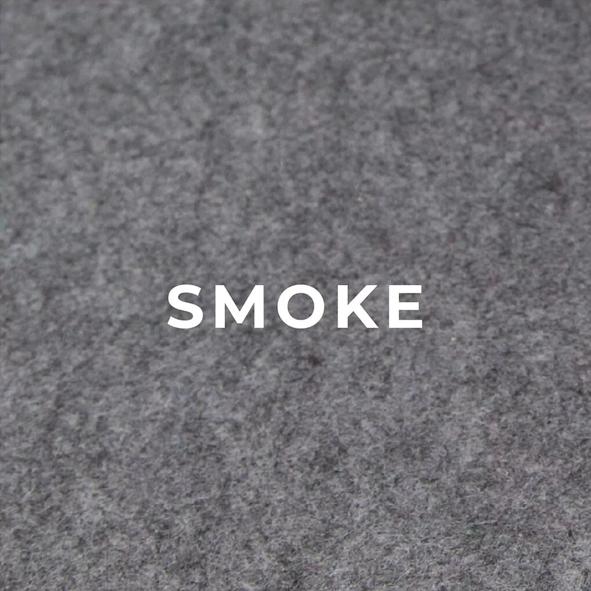 Smoke carpet lining texture close-up, labelled Smoke