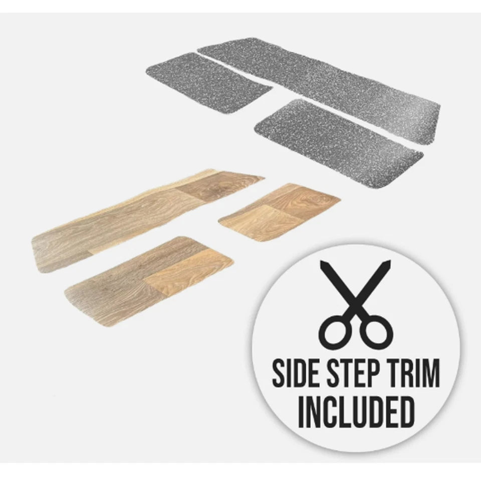 VW Transporter T5 T6 Pre-Cut Van Floor – Rubber or Vinyl Finish – SWB & LWB