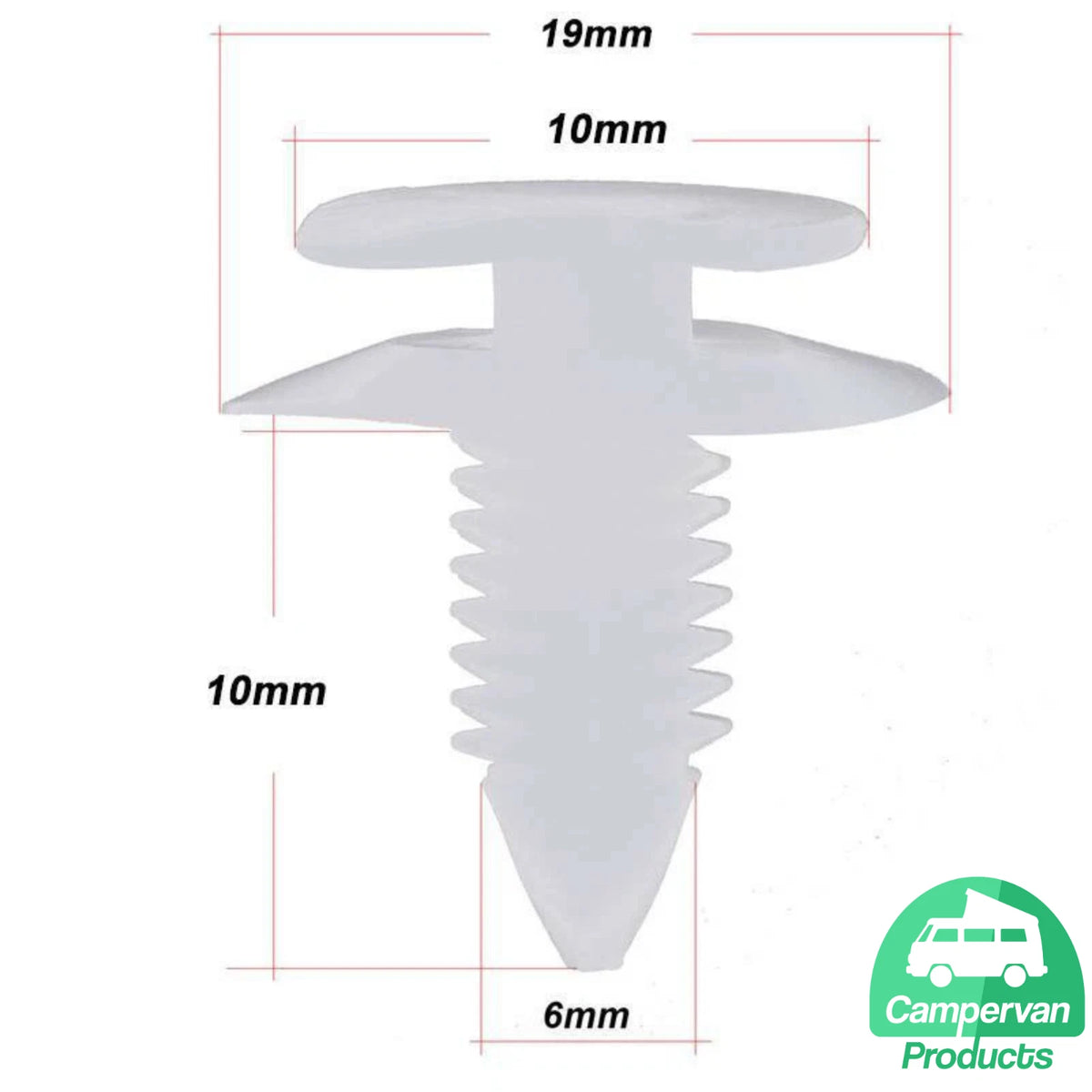 VW Transporter trim panel clips detail